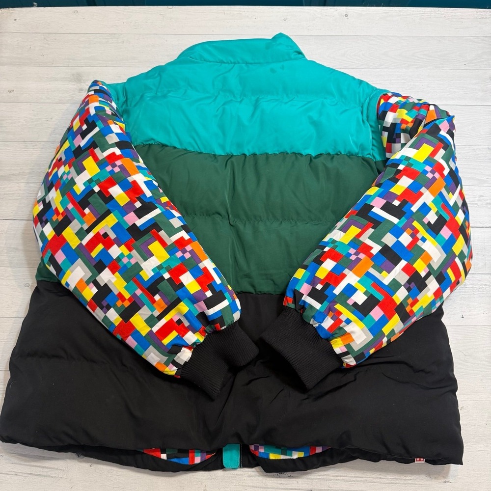 Lego X Target Collection Puffer Jacket Vest Green Stripe adult large - Picture 8 of 12